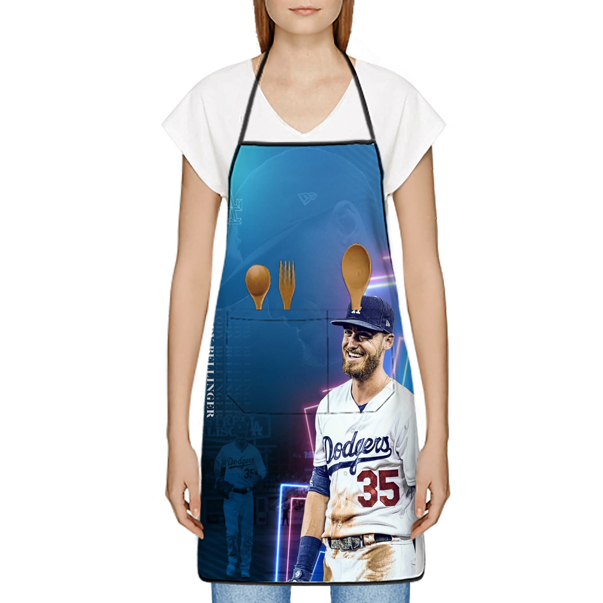  Stain-Resistant Polyester Apron With Pocket – Full Print, Waterproof, Anti-Wrinkle, Anti-Pilling – Ideal For Kitchen, BBQ, Restaurant, Salon & More