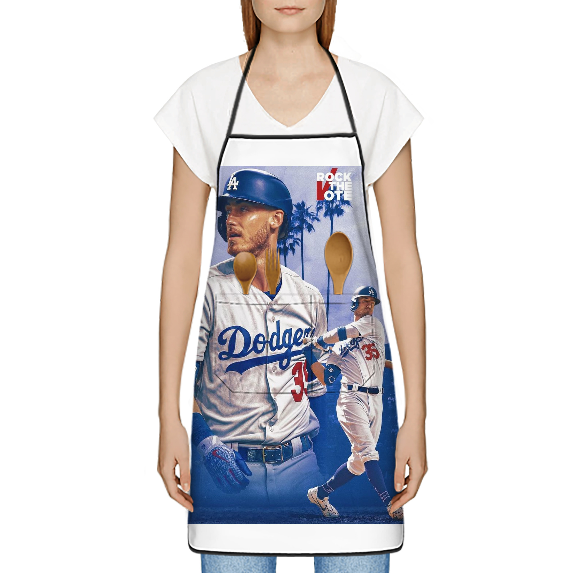  Stain-Resistant Polyester Apron With Pocket – Full Print, Waterproof, Anti-Wrinkle, Anti-Pilling – Ideal For Kitchen, BBQ, Restaurant, Salon & More