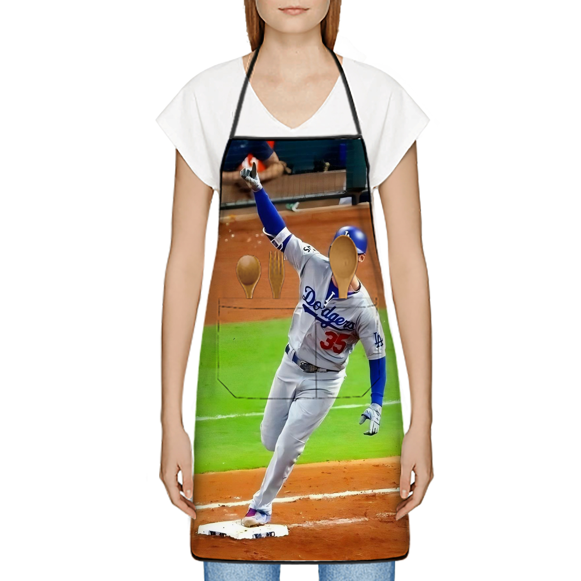  Stain-Resistant Polyester Apron With Pocket – Full Print, Waterproof, Anti-Wrinkle, Anti-Pilling – Ideal For Kitchen, BBQ, Restaurant, Salon & More