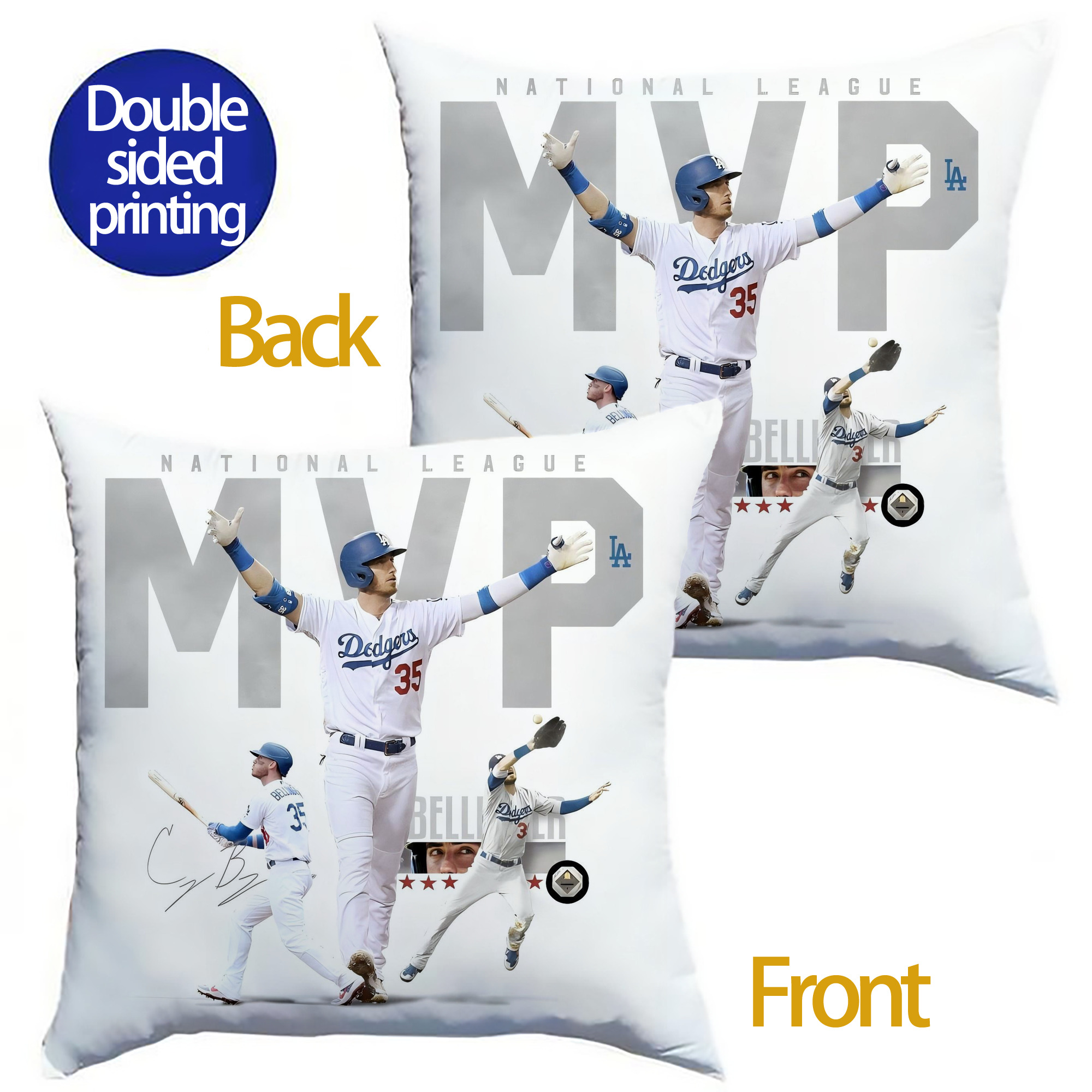  Soft Polyester Pillow Cover With Insert – Double-Sided Design, Invisible Zipper, Durable & Breathable – Easy Care Cushion Set