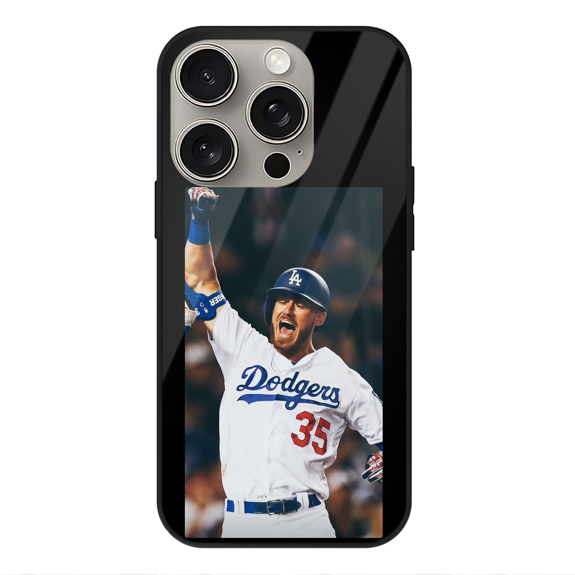  IPhone 15 Pro Mirror Phone Case – UV Printed Glass + TPU – Scratch-Resistant, Wireless Charging Compatible, Precise Fit & Stylish Design