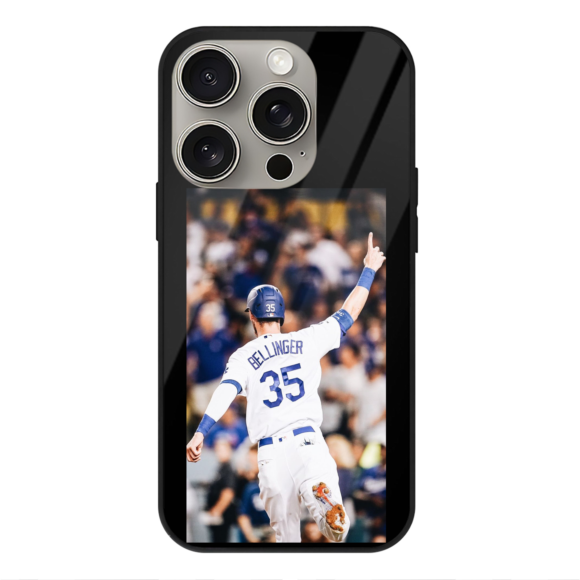  IPhone 15 Pro Mirror Phone Case – UV Printed Glass + TPU – Scratch-Resistant, Wireless Charging Compatible, Precise Fit & Stylish Design