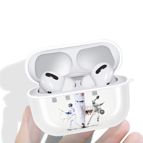  AirPods Pro Hard Case White With Keychain, Durable Flexible PC, Precise Cutouts, Anti-Fingerprint, Yellowing & Scratch Resistant, Full Protection, Washable