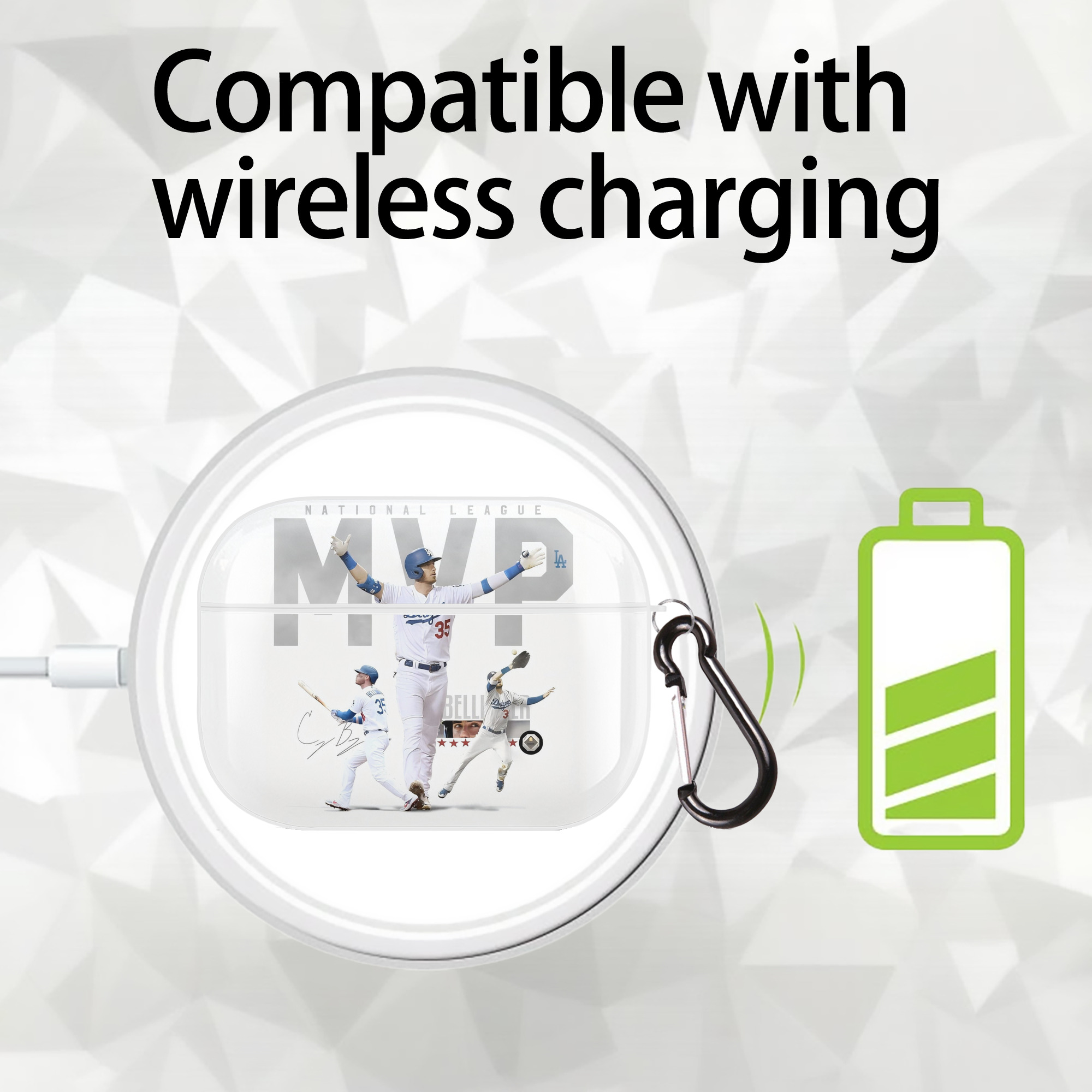  AirPods Pro Hard Case White With Keychain, Durable Flexible PC, Precise Cutouts, Anti-Fingerprint, Yellowing & Scratch Resistant, Full Protection, Washable