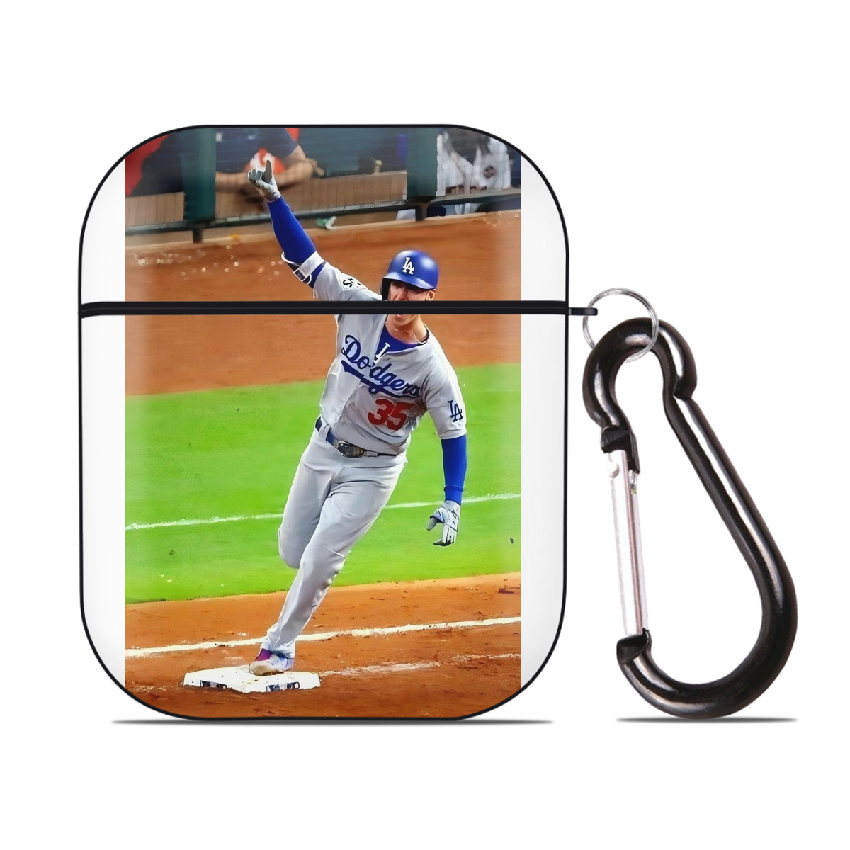  AirPods 2 Case Hard Shell Black, Flexible PC Material, Precise Cutouts, Full Protection, Anti-Fingerprint, Washable, Includes Keychain – Durable & Slim Design