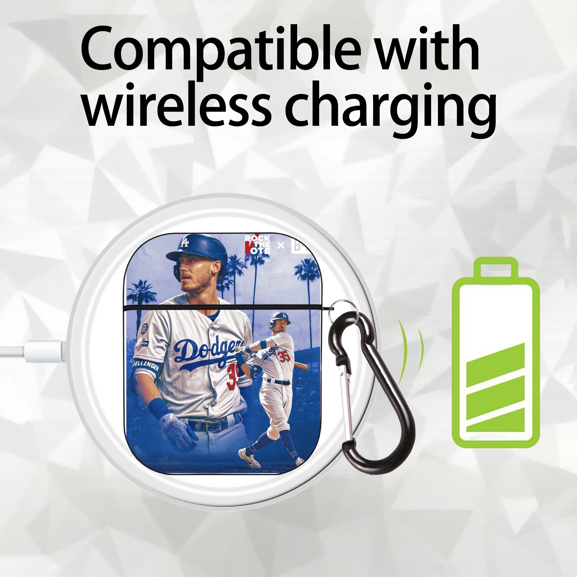  AirPods 2 Case Hard Shell Black, Flexible PC Material, Precise Cutouts, Full Protection, Anti-Fingerprint, Washable, Includes Keychain – Durable & Slim Design