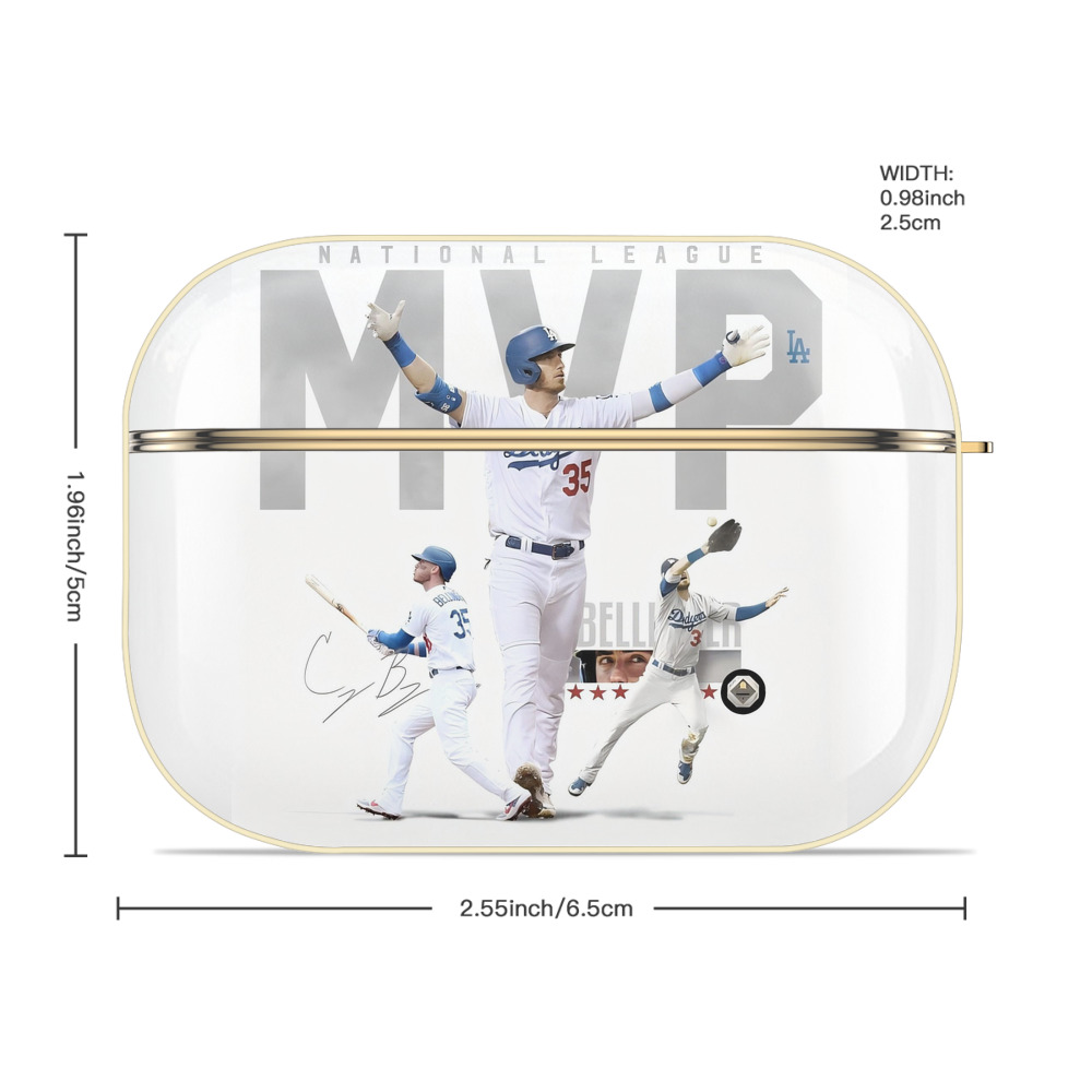  Luxury Gold AirPods Pro Case With Keychain, Flexible PC Material, Full Protection, Precise Cutouts, Anti-Fingerprint, Washable, Durable Design