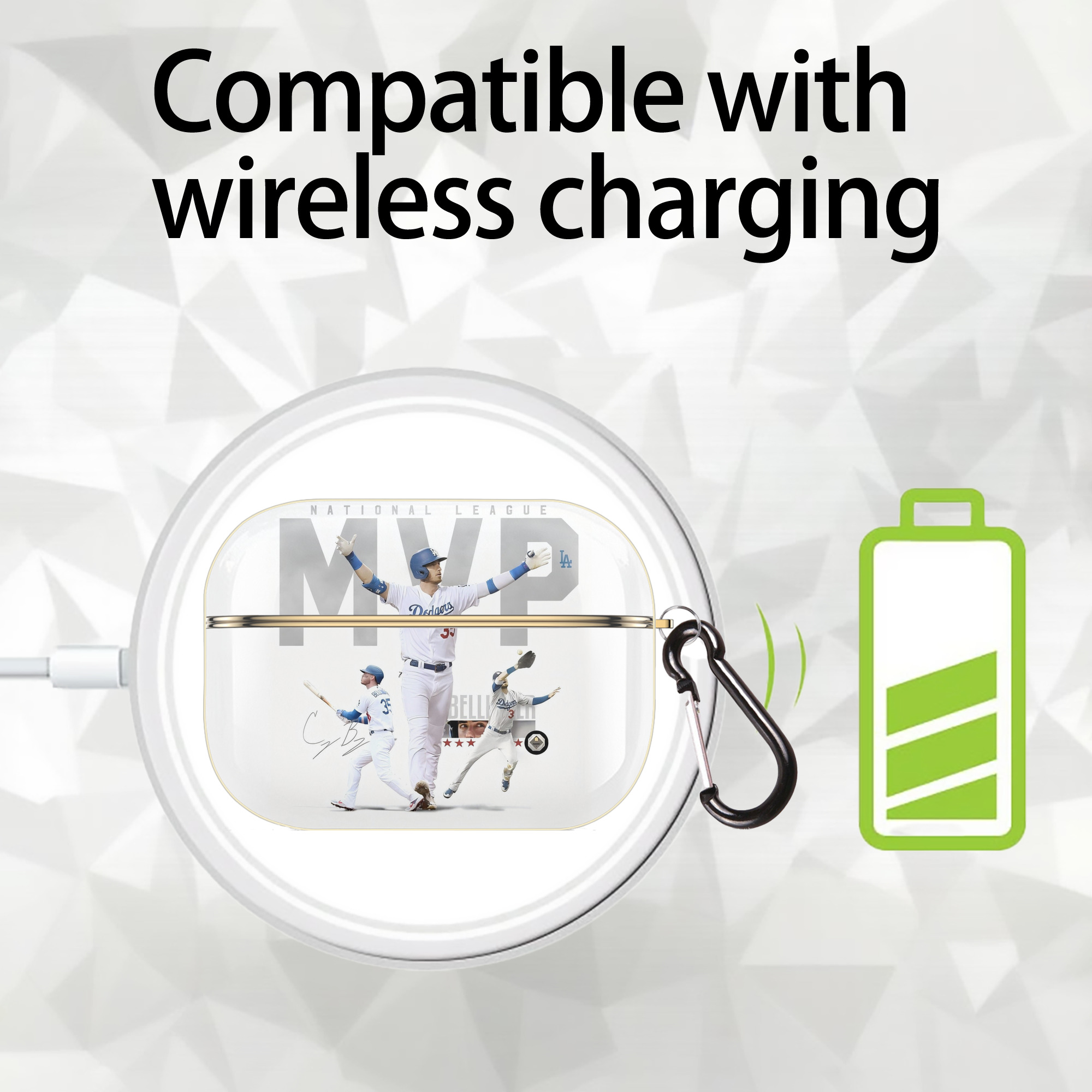  Luxury Gold AirPods Pro Case With Keychain, Flexible PC Material, Full Protection, Precise Cutouts, Anti-Fingerprint, Washable, Durable Design