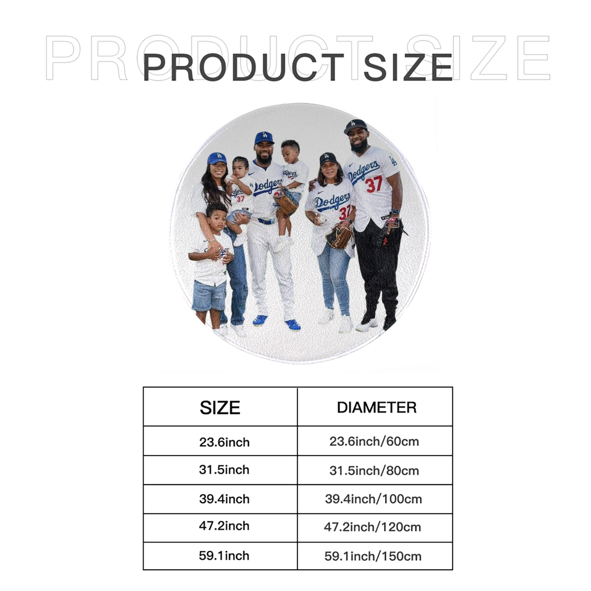  Round Floor Mat – Soft Flannel & High-Density Sponge Core – Non-Slip Dot Backing – Durable Stitched Edges – Quick-Dry & Breathable – Perfect For Home, Bathroom & Living Room