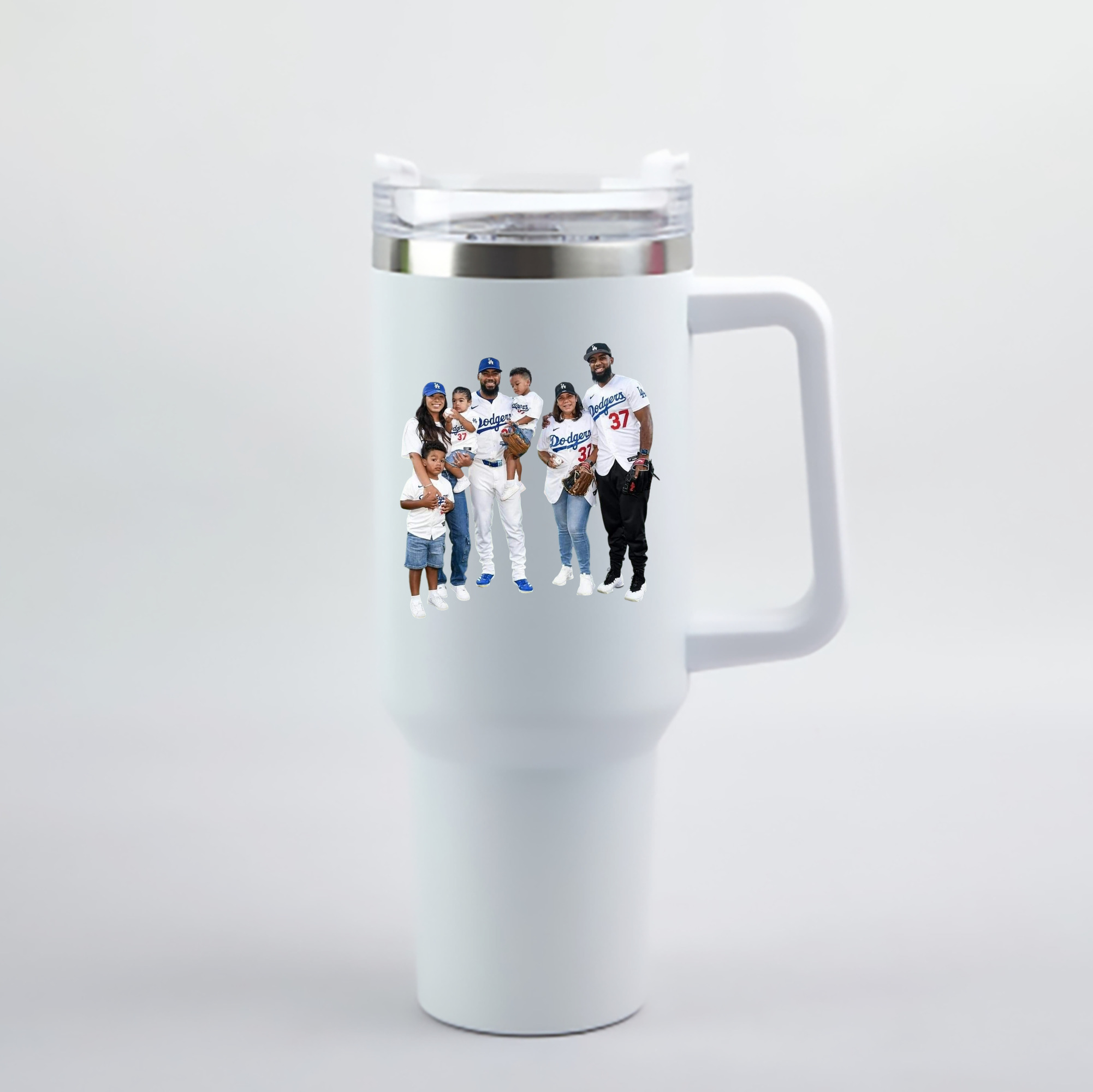  40oz Handle Car Cup With Crystal Sticker Design – Durable Stainless Steel Travel Mug With Reusable Straw – Double Wall Insulated