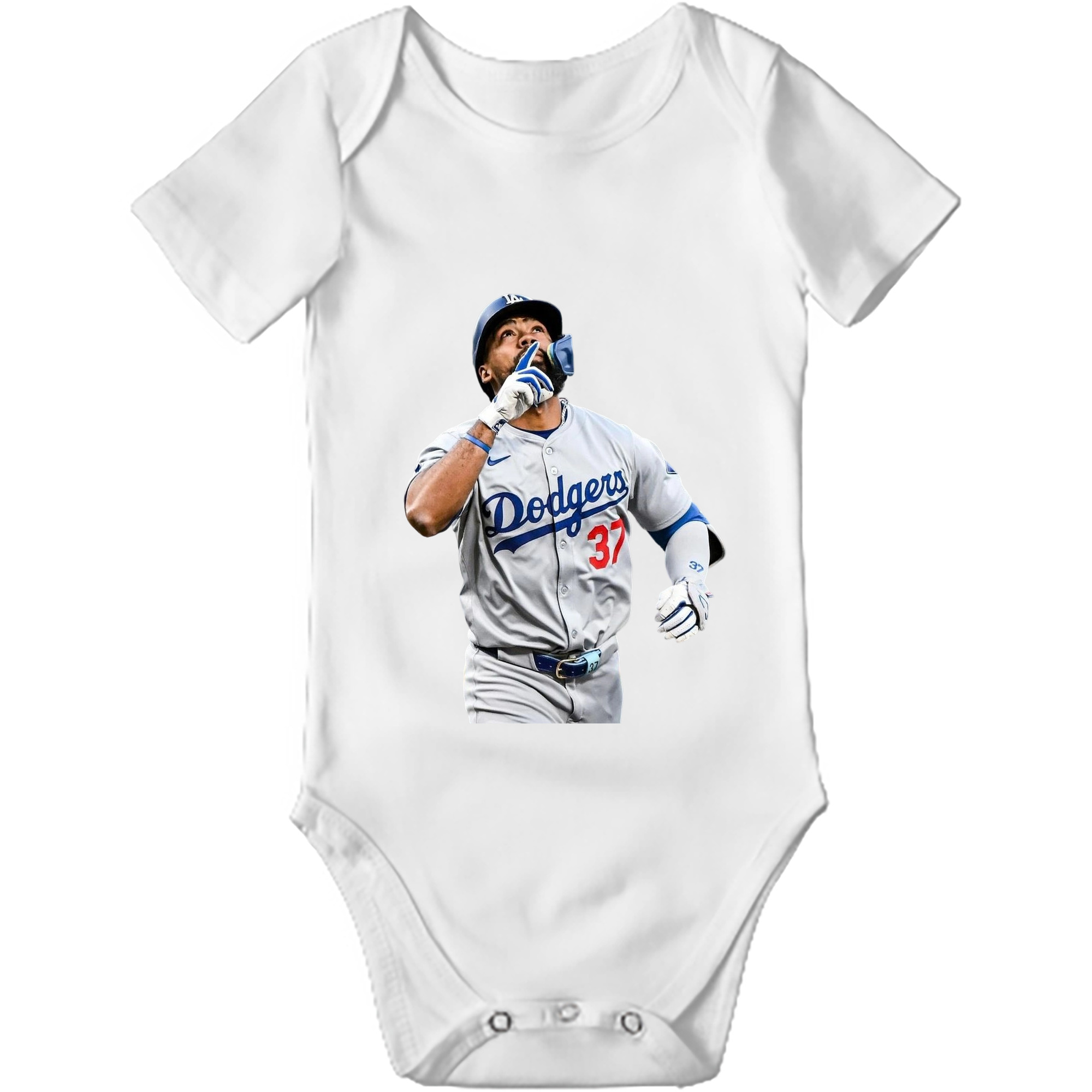  Baby Short Sleeve Romper – 100% Cotton Soft & Breathable Digital Print Onesie With Easy Snap Closure And Envelope Shoulder – Comfortable For Daily Wear & Travel