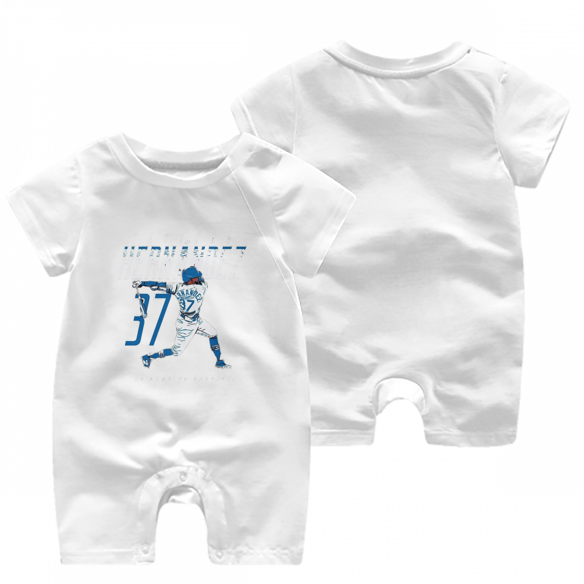  Baby Short Sleeve Onesie – 100% Cotton Soft & Breathable Digital Print Romper – Double-Sided Print, Snap Closure For Easy Diaper Changes – Comfortable For Boys & Girls