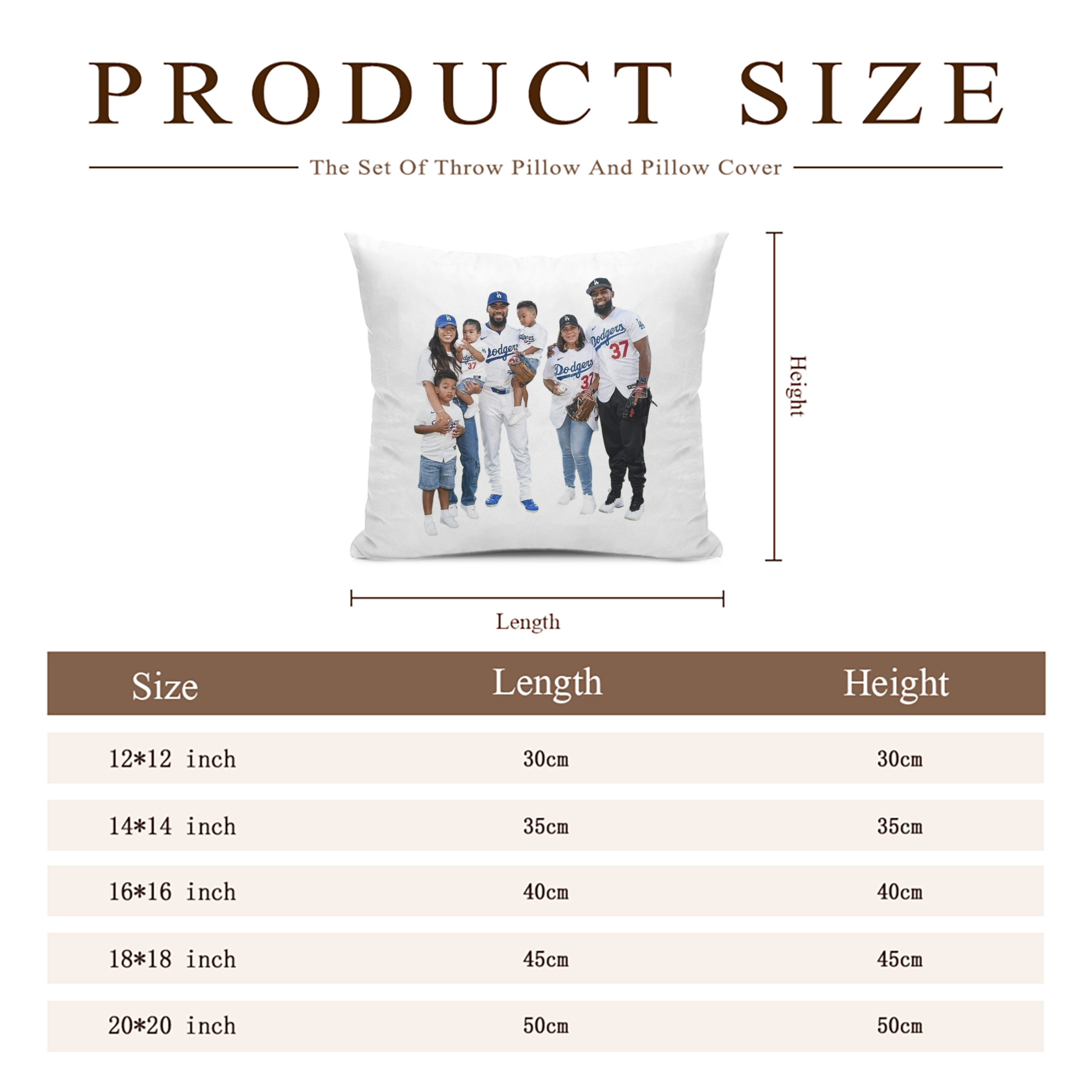  Soft Polyester Pillow Cover With Insert – Double-Sided Design, Invisible Zipper, Durable & Breathable – Easy Care Cushion Set