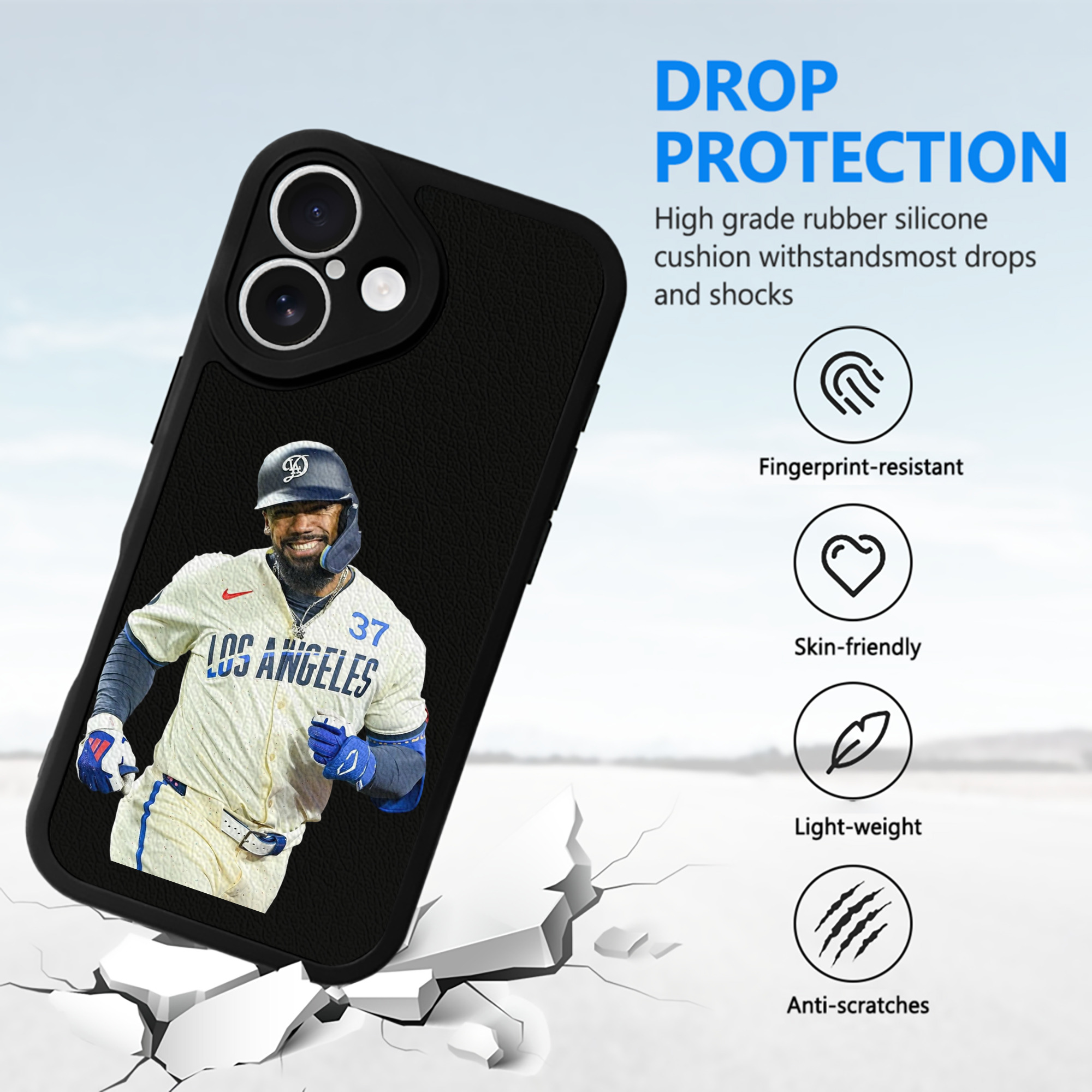  IPhone 16 Silicone Leather Case – UV Print, Lambskin Texture – Perfect Fit, Wireless Charging Compatible, Scratch Resistant, Precise Cutouts – Stylish Protection For IPhone 16