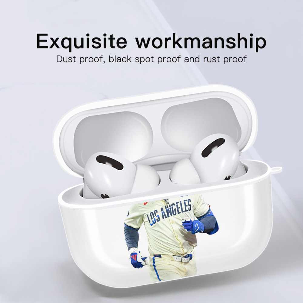  AirPods Pro Hard Case White With Keychain, Durable Flexible PC, Precise Cutouts, Anti-Fingerprint, Yellowing & Scratch Resistant, Full Protection, Washable