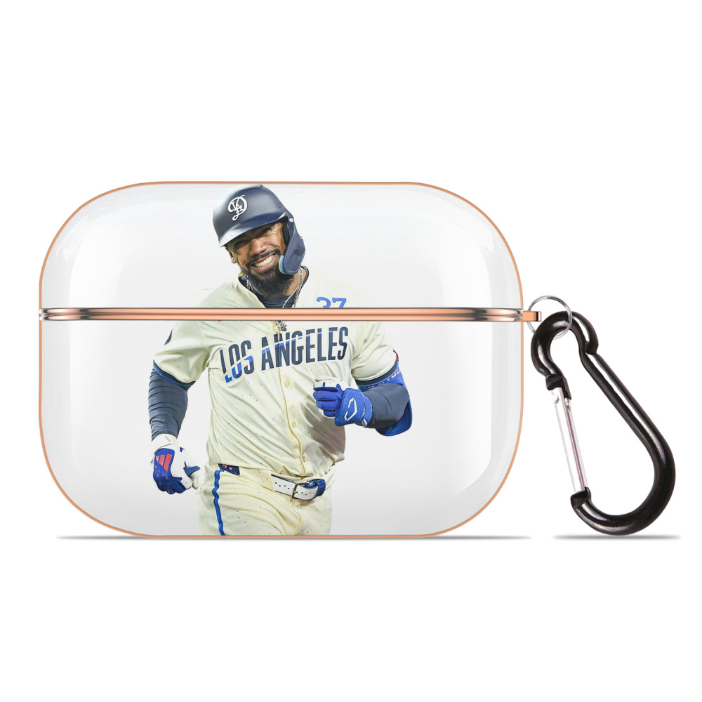  AirPods Pro Protective Case Rose Gold, Flexible PC Material, Precise Fit, Anti-Slip Cover, Full Protection, Fingerprint Resistant, Washable With Keychain