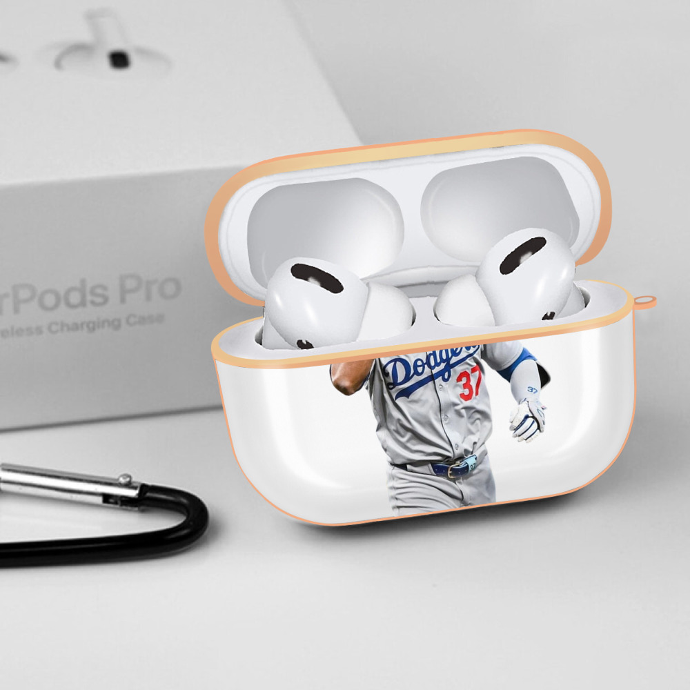  AirPods Pro Protective Case Rose Gold, Flexible PC Material, Precise Fit, Anti-Slip Cover, Full Protection, Fingerprint Resistant, Washable With Keychain