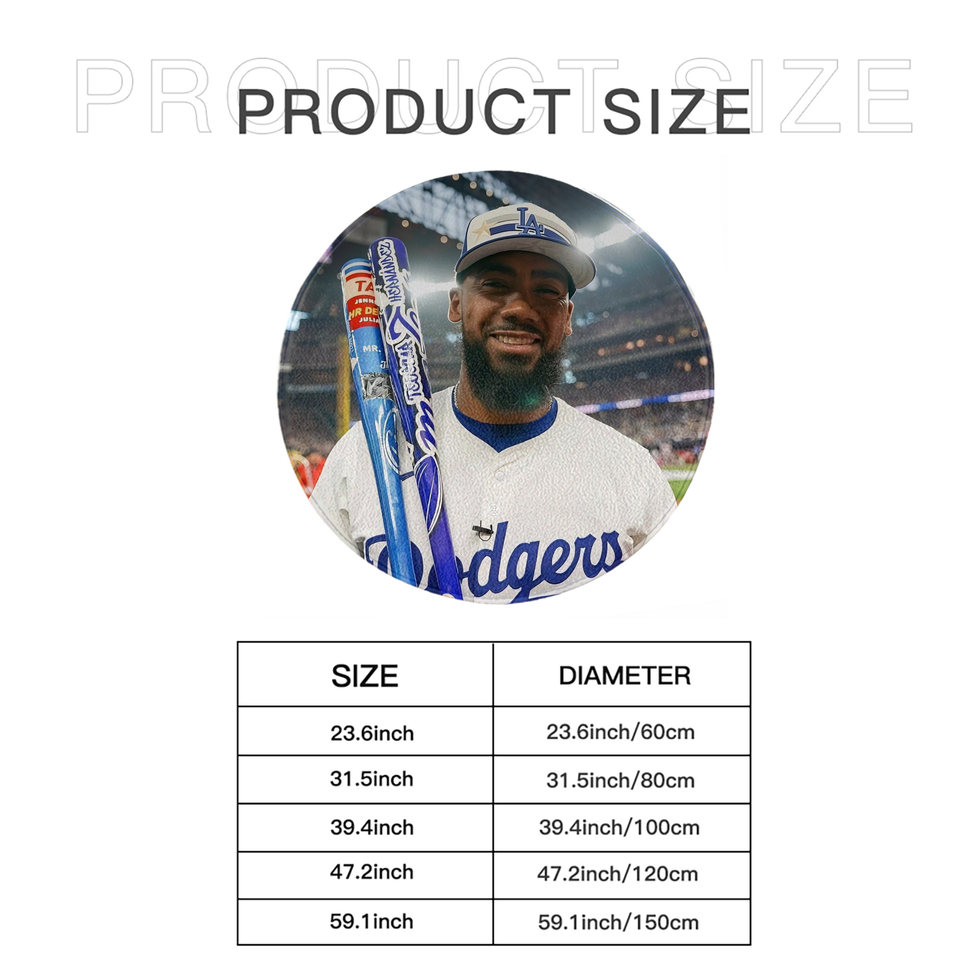  Round Floor Mat – Soft Flannel & High-Density Sponge Core – Non-Slip Dot Backing – Durable Stitched Edges – Quick-Dry & Breathable – Perfect For Home, Bathroom & Living Room