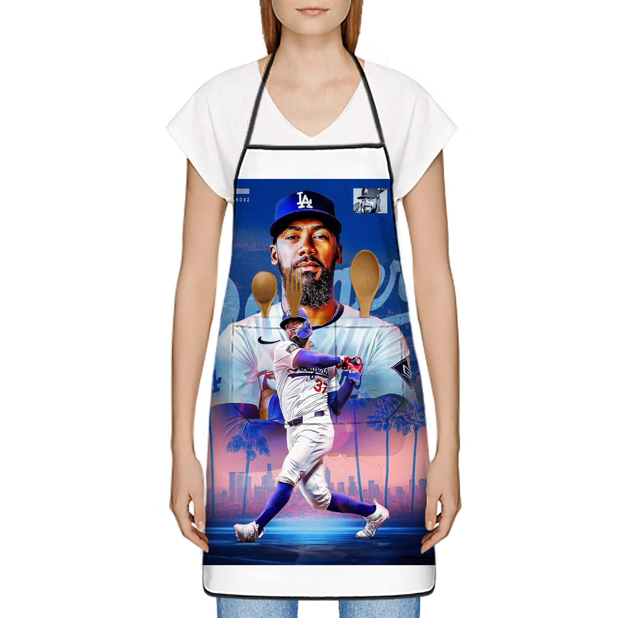  Stain-Resistant Polyester Apron With Pocket – Full Print, Waterproof, Anti-Wrinkle, Anti-Pilling – Ideal For Kitchen, BBQ, Restaurant, Salon & More