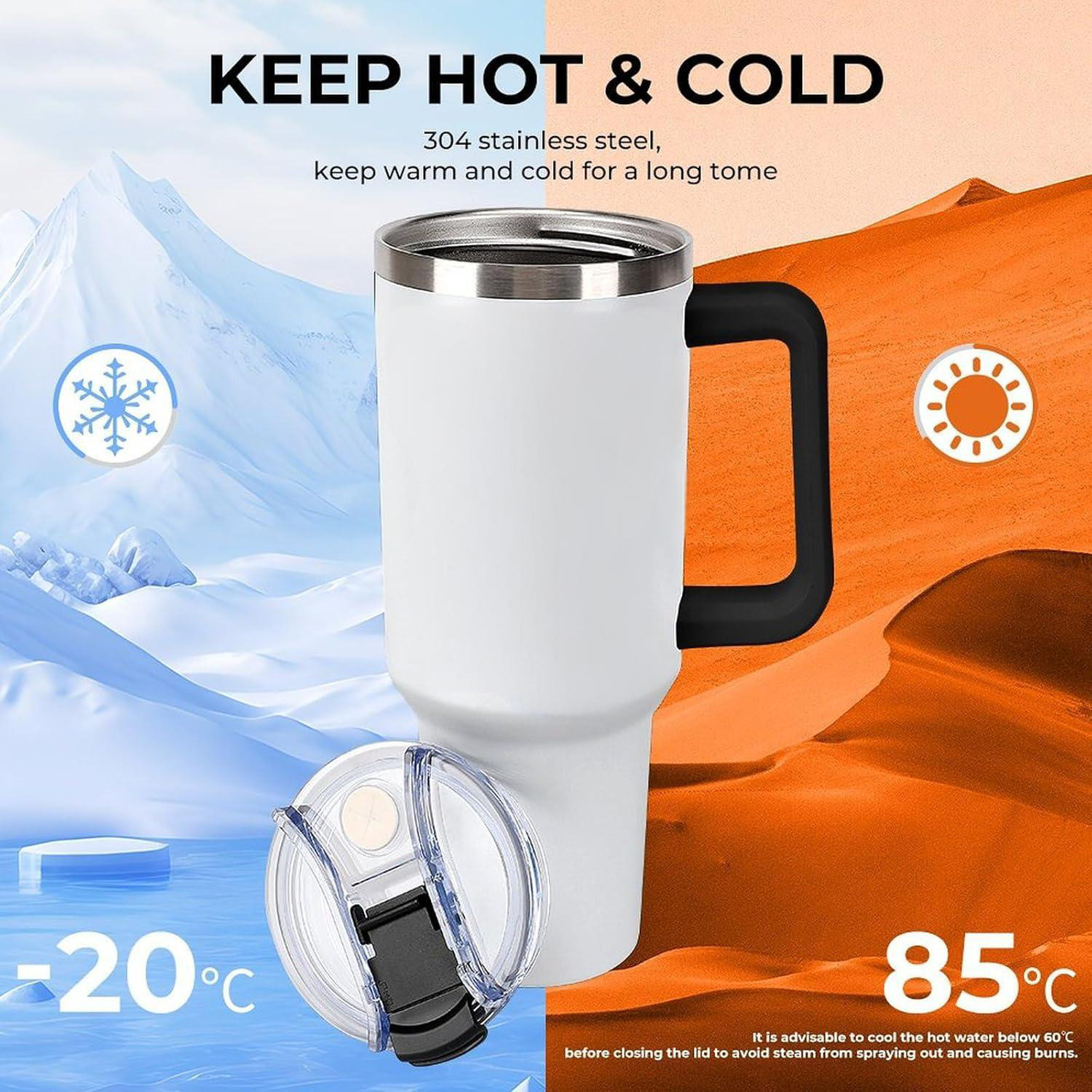  40oz Full Wrap Car Tumbler – Durable Stainless Steel Travel Mug With Vibrant UV Print – Double Wall Insulated, Fits Most Car Cup Holders