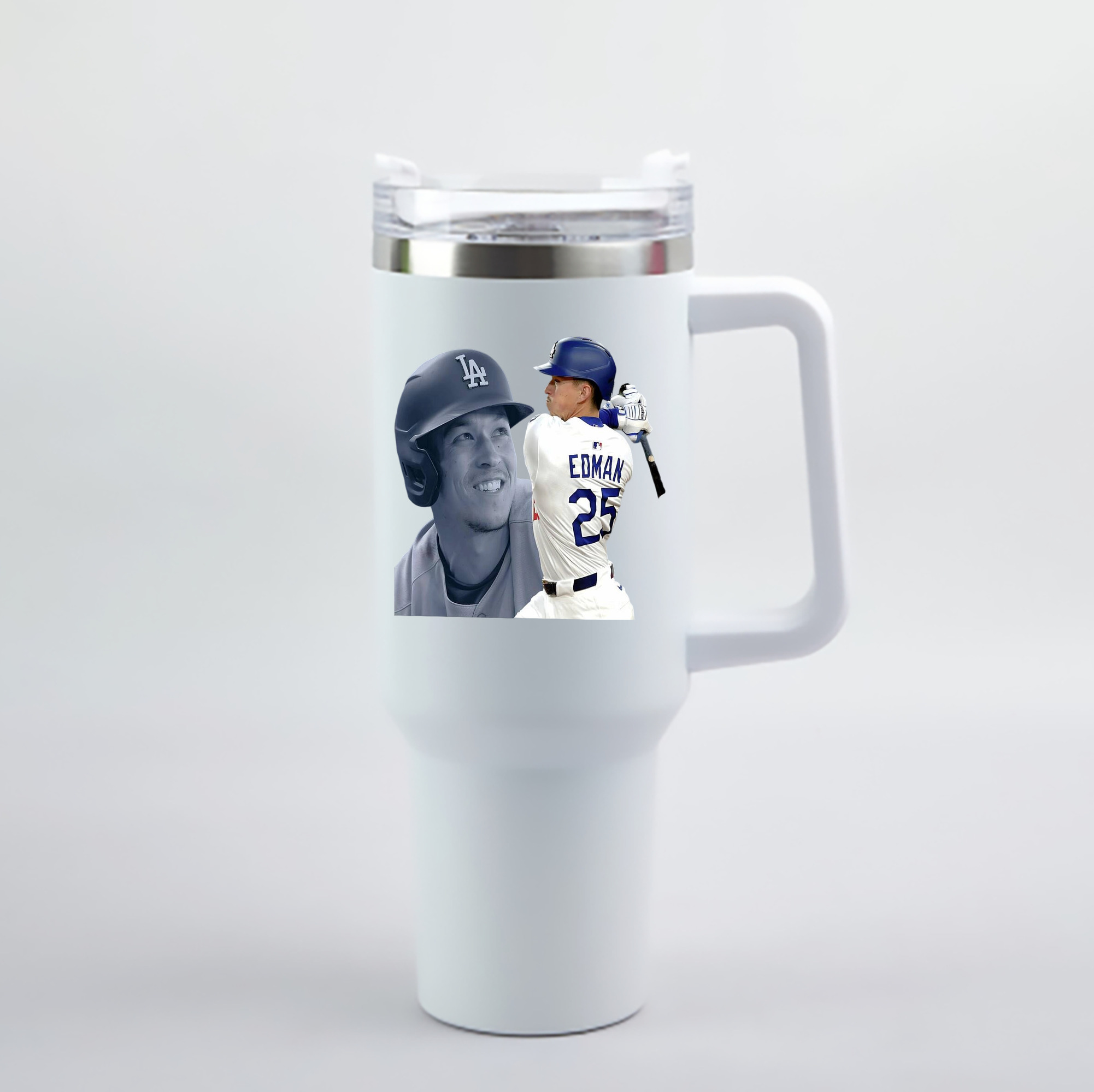  40oz Handle Car Cup With Crystal Sticker Design – Durable Stainless Steel Travel Mug With Reusable Straw – Double Wall Insulated