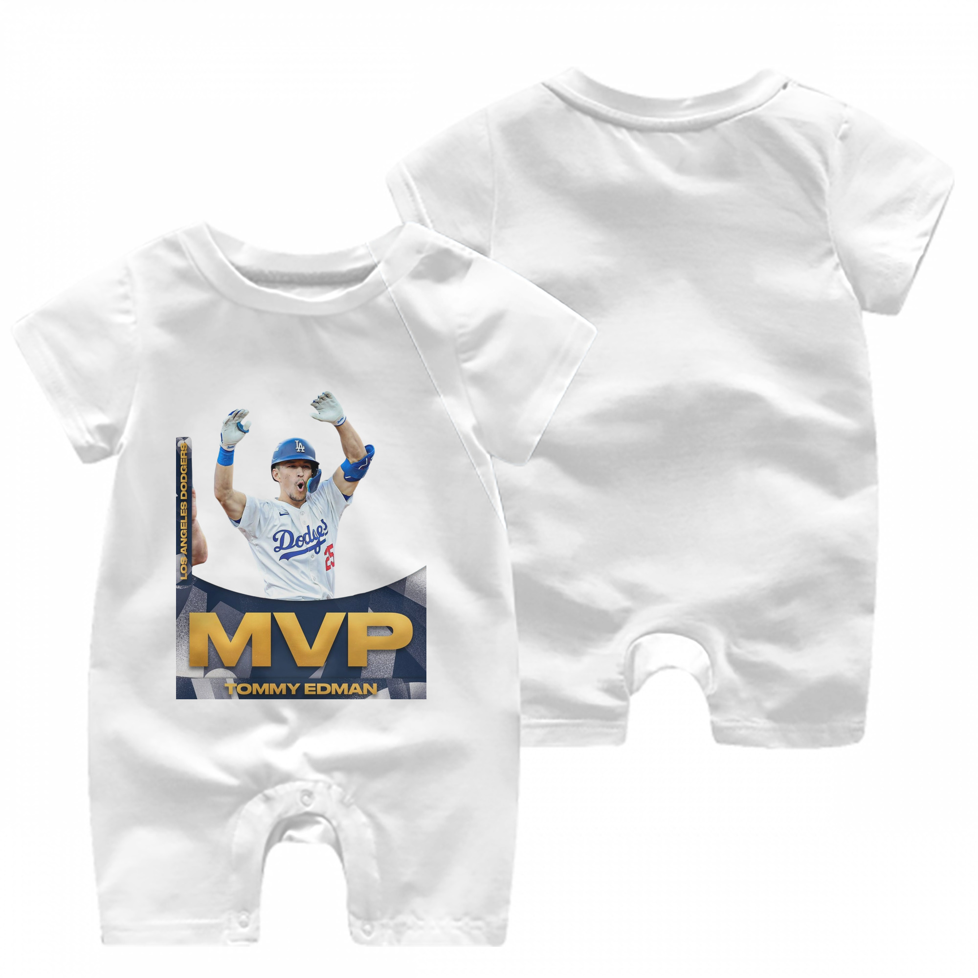  Baby Short Sleeve Onesie – 100% Cotton Soft & Breathable Digital Print Romper – Double-Sided Print, Snap Closure For Easy Diaper Changes – Comfortable For Boys & Girls