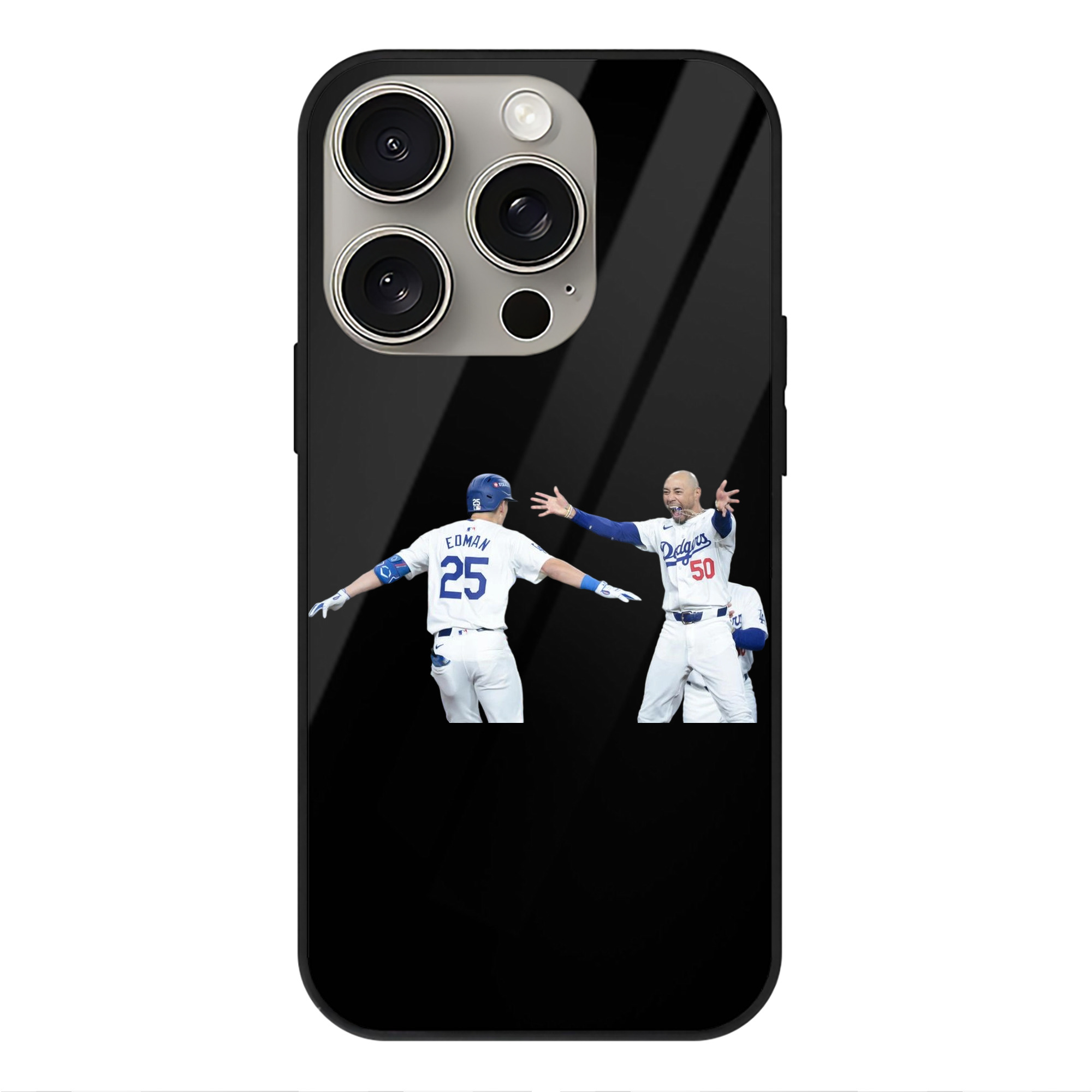  IPhone 15 Pro Mirror Phone Case – UV Printed Glass + TPU – Scratch-Resistant, Wireless Charging Compatible, Precise Fit & Stylish Design