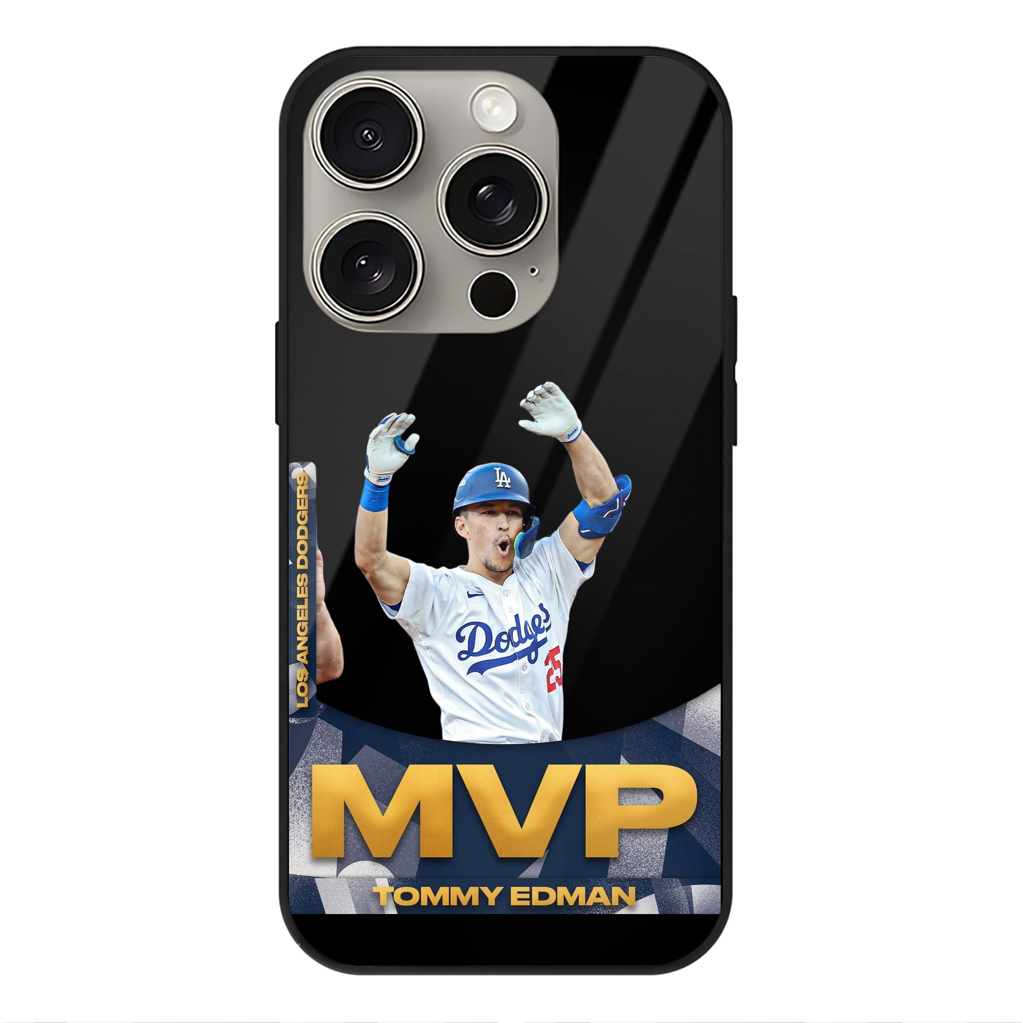  IPhone 15 Pro Mirror Phone Case – UV Printed Glass + TPU – Scratch-Resistant, Wireless Charging Compatible, Precise Fit & Stylish Design