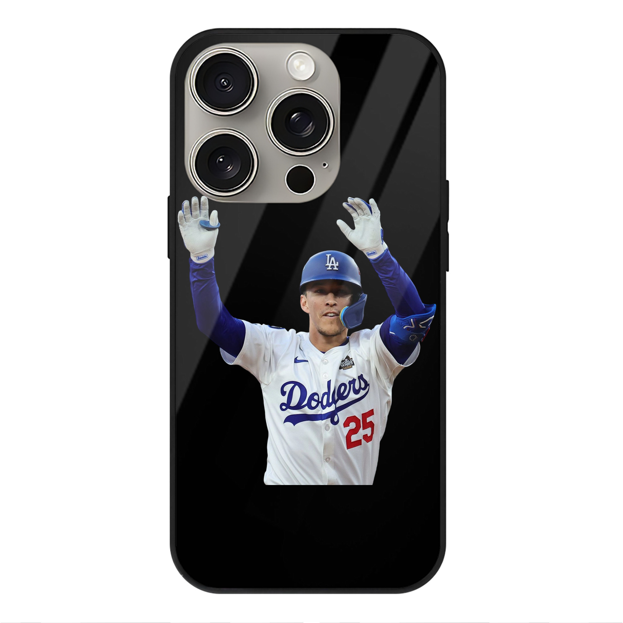  IPhone 15 Pro Mirror Phone Case – UV Printed Glass + TPU – Scratch-Resistant, Wireless Charging Compatible, Precise Fit & Stylish Design