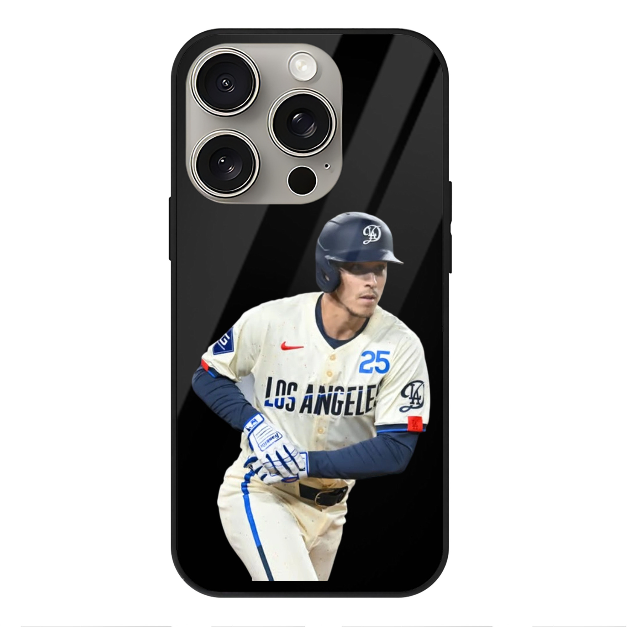  IPhone 15 Pro Mirror Phone Case – UV Printed Glass + TPU – Scratch-Resistant, Wireless Charging Compatible, Precise Fit & Stylish Design