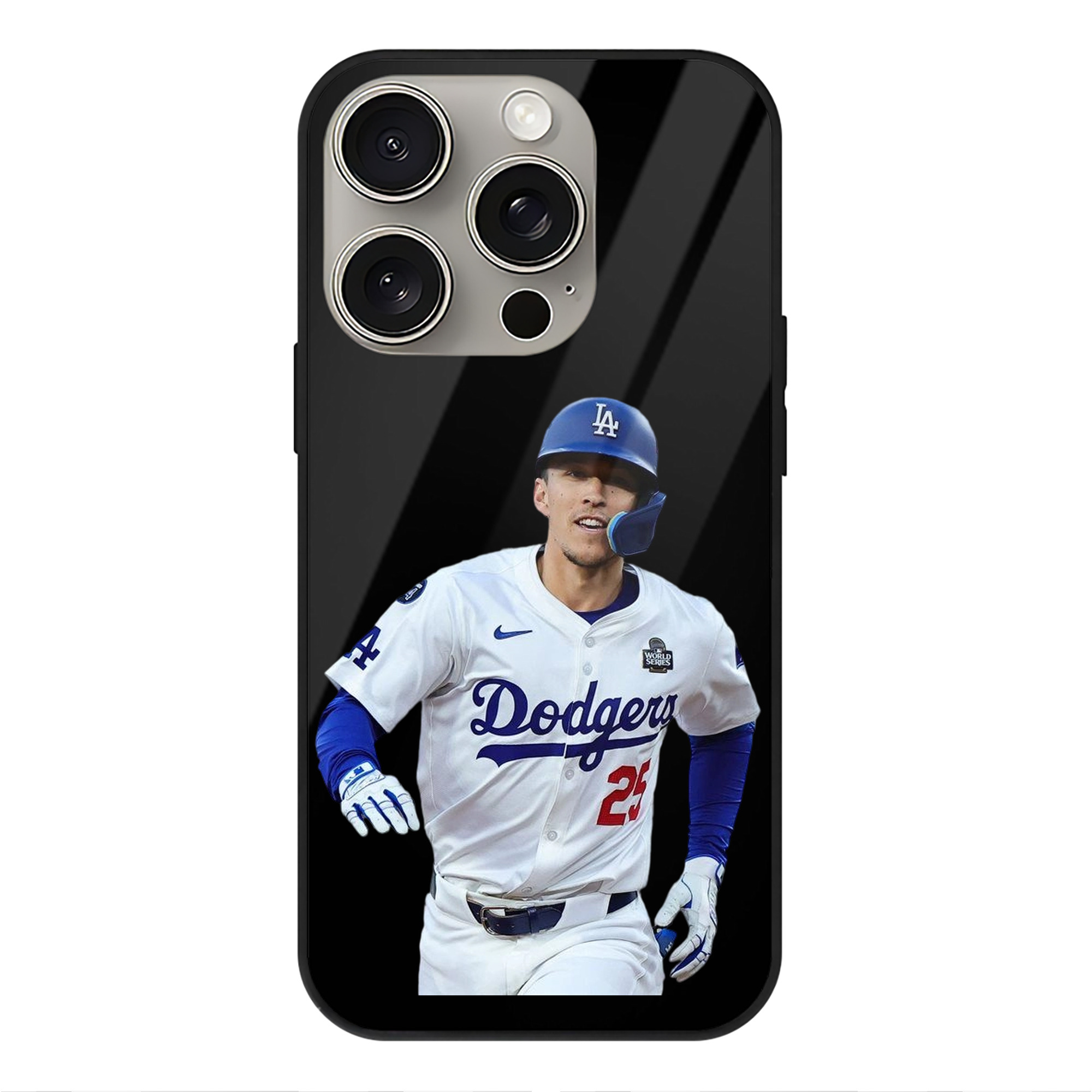  IPhone 15 Pro Mirror Phone Case – UV Printed Glass + TPU – Scratch-Resistant, Wireless Charging Compatible, Precise Fit & Stylish Design