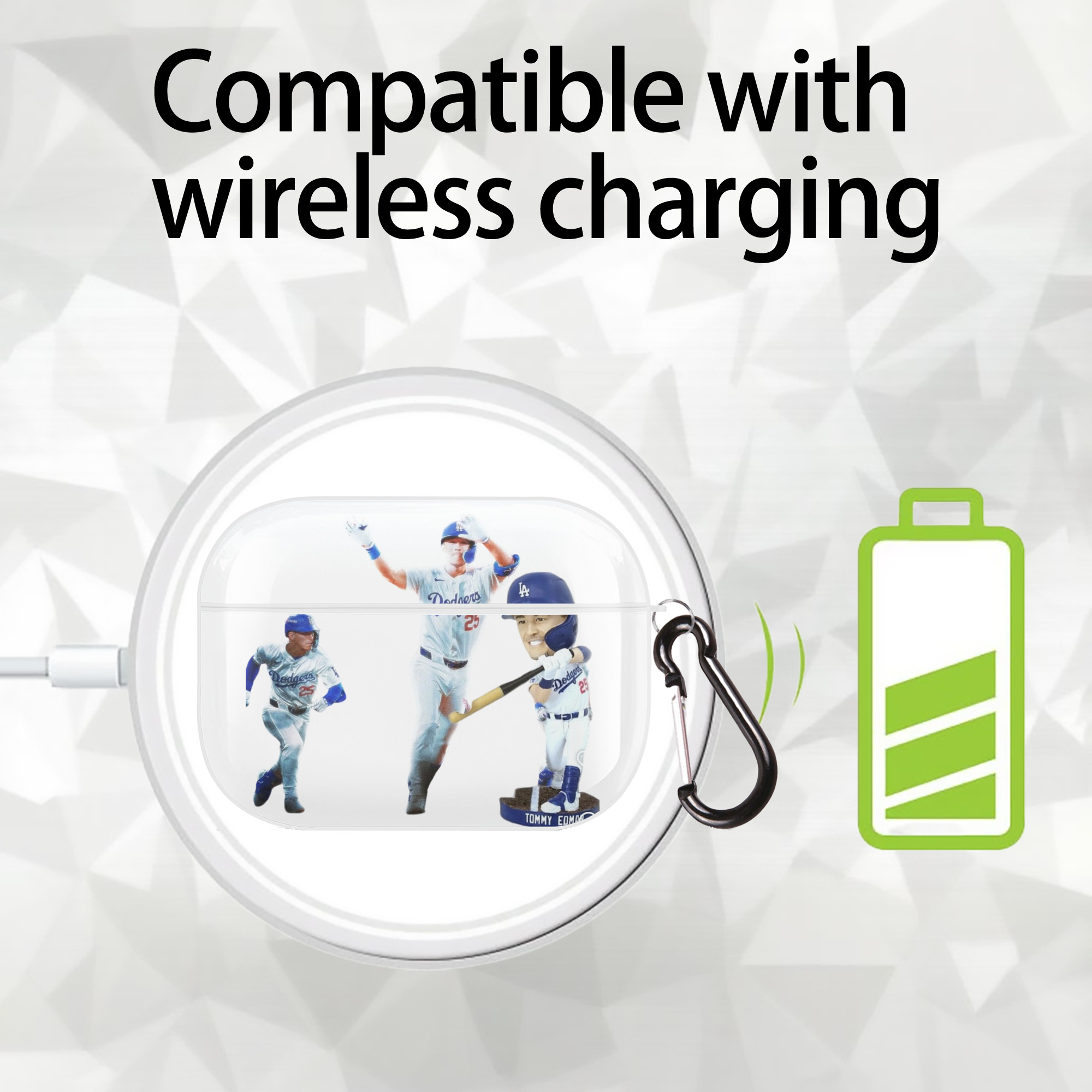  AirPods Pro Hard Case White With Keychain, Durable Flexible PC, Precise Cutouts, Anti-Fingerprint, Yellowing & Scratch Resistant, Full Protection, Washable