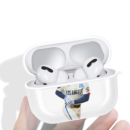  AirPods Pro Hard Case White With Keychain, Durable Flexible PC, Precise Cutouts, Anti-Fingerprint, Yellowing & Scratch Resistant, Full Protection, Washable