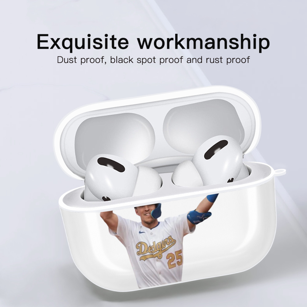  AirPods Pro Hard Case White With Keychain, Durable Flexible PC, Precise Cutouts, Anti-Fingerprint, Yellowing & Scratch Resistant, Full Protection, Washable