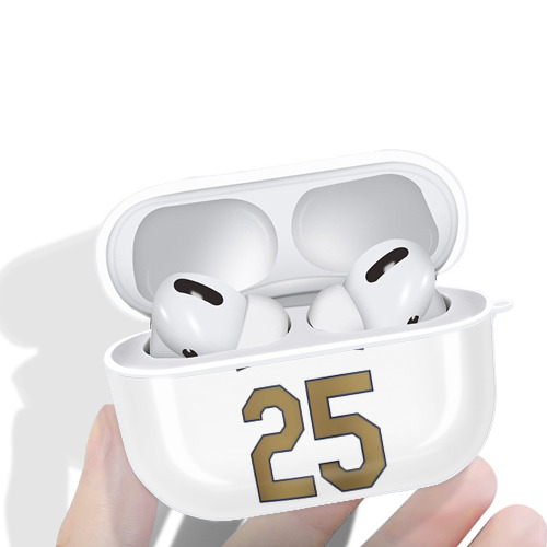  AirPods Pro Hard Case White With Keychain, Durable Flexible PC, Precise Cutouts, Anti-Fingerprint, Yellowing & Scratch Resistant, Full Protection, Washable