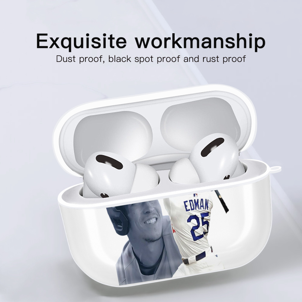  AirPods Pro Hard Case White With Keychain, Durable Flexible PC, Precise Cutouts, Anti-Fingerprint, Yellowing & Scratch Resistant, Full Protection, Washable