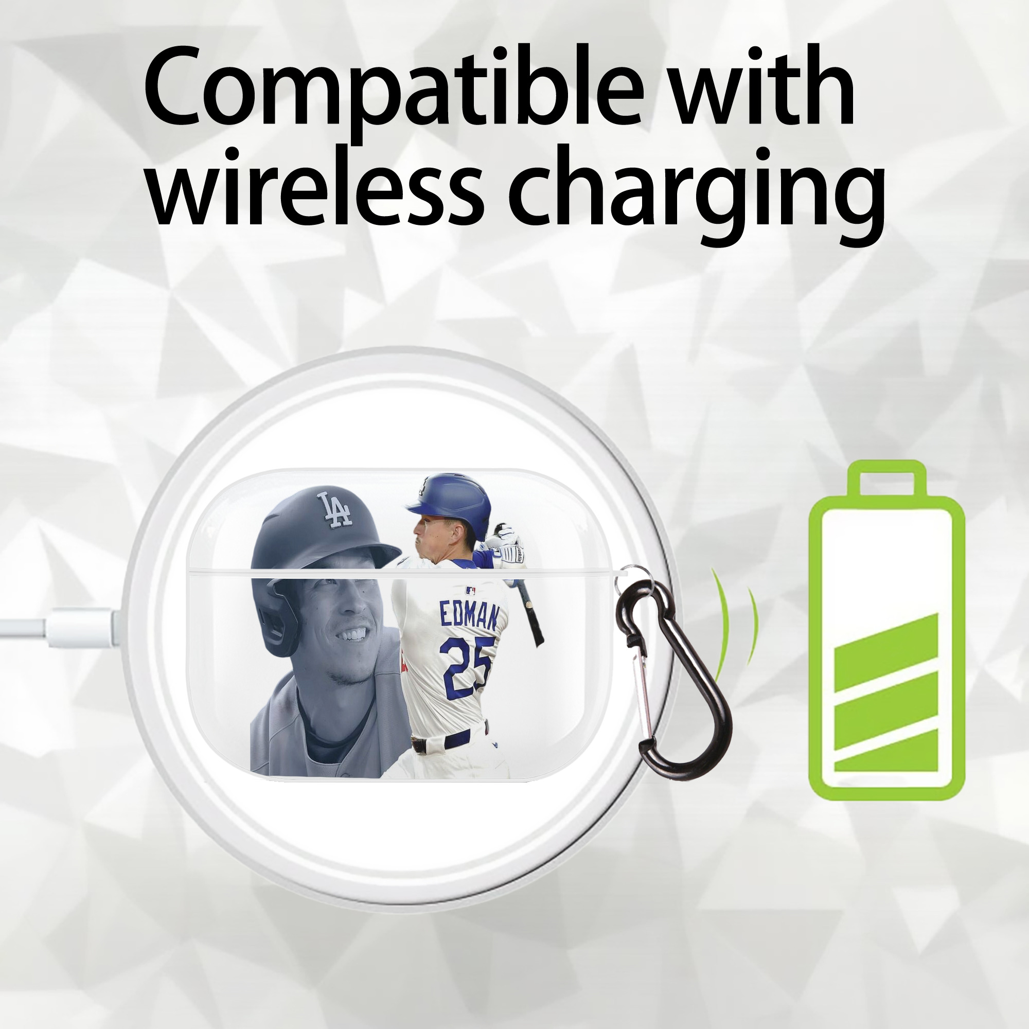  AirPods Pro Hard Case White With Keychain, Durable Flexible PC, Precise Cutouts, Anti-Fingerprint, Yellowing & Scratch Resistant, Full Protection, Washable