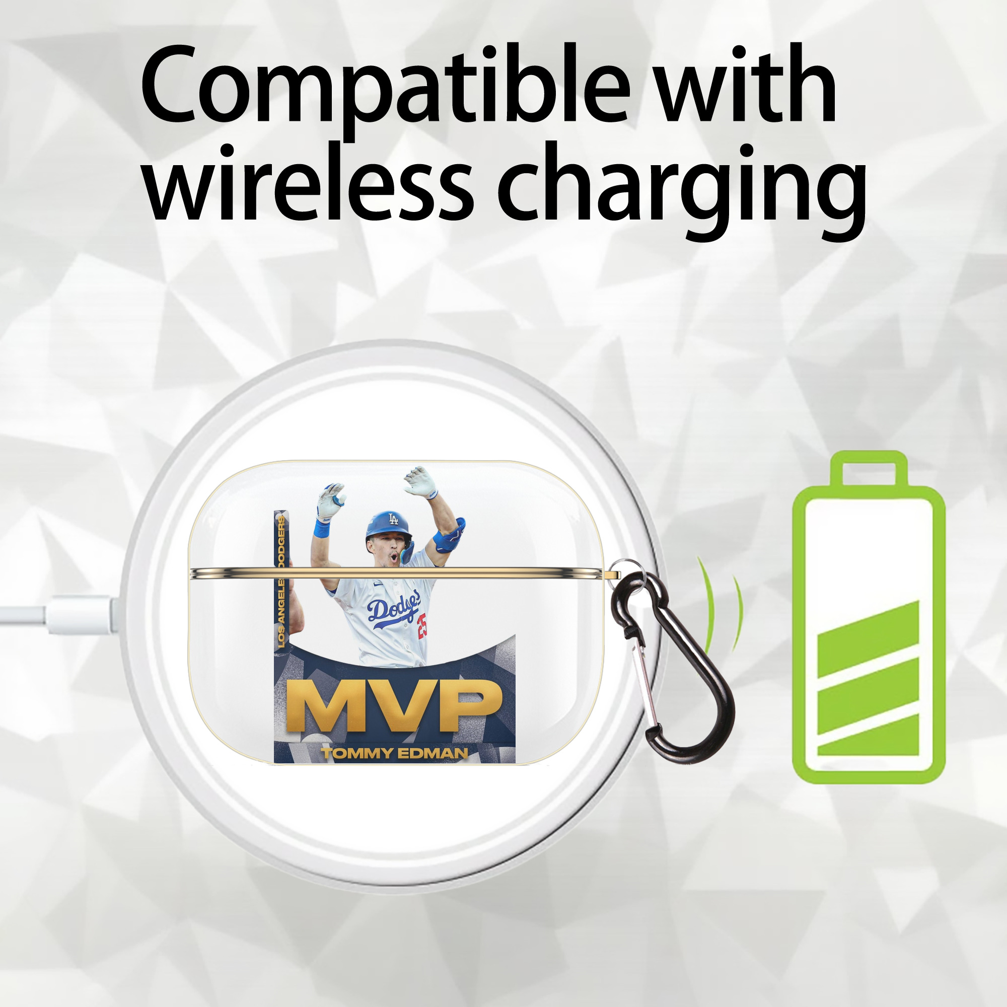  Luxury Gold AirPods Pro Case With Keychain, Flexible PC Material, Full Protection, Precise Cutouts, Anti-Fingerprint, Washable, Durable Design