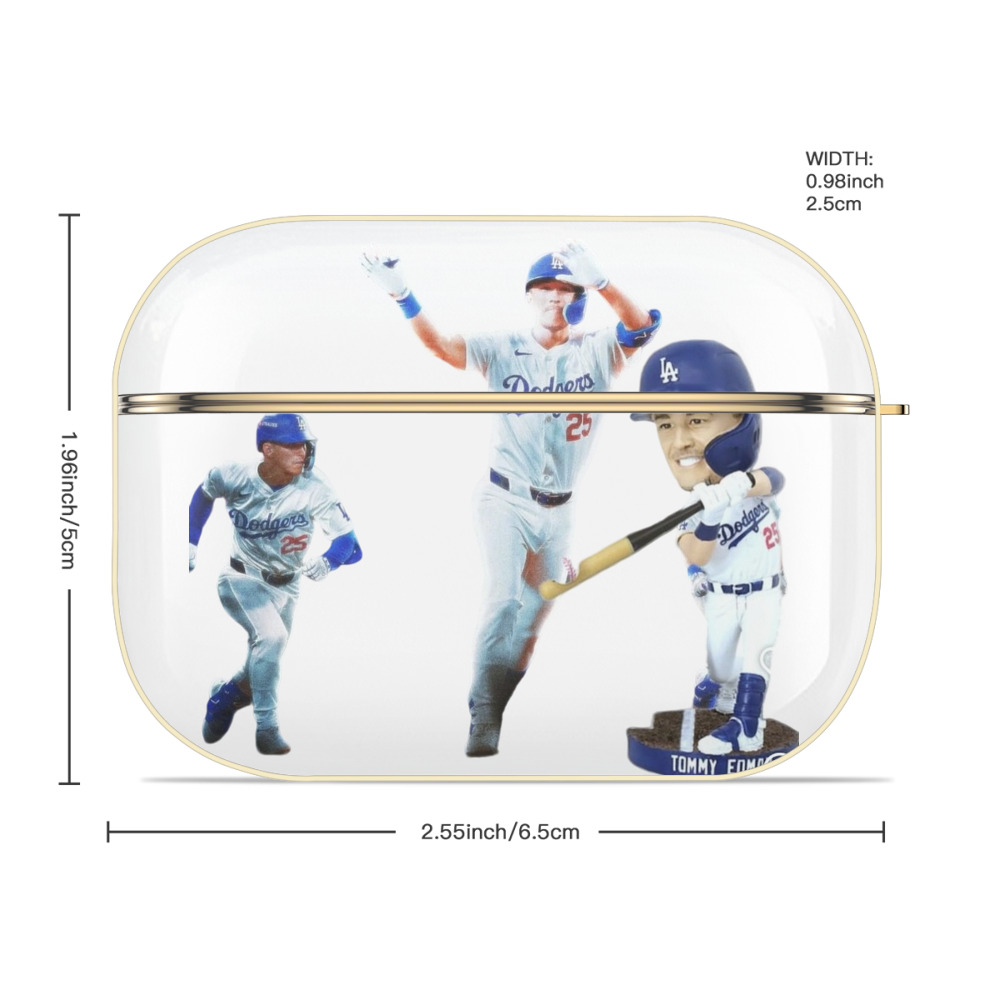  Luxury Gold AirPods Pro Case With Keychain, Flexible PC Material, Full Protection, Precise Cutouts, Anti-Fingerprint, Washable, Durable Design