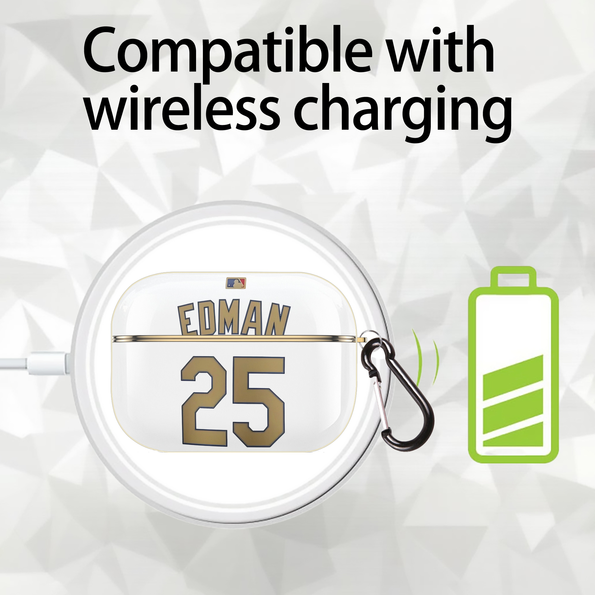  Luxury Gold AirPods Pro Case With Keychain, Flexible PC Material, Full Protection, Precise Cutouts, Anti-Fingerprint, Washable, Durable Design