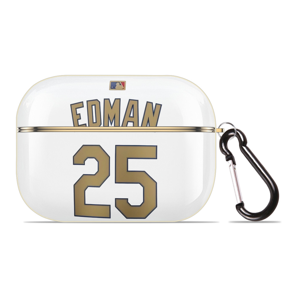  Luxury Gold AirPods Pro Case With Keychain, Flexible PC Material, Full Protection, Precise Cutouts, Anti-Fingerprint, Washable, Durable Design