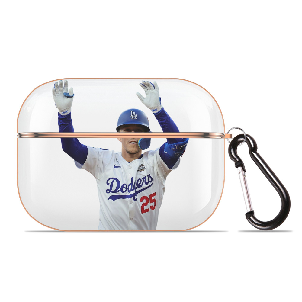  AirPods Pro Protective Case Rose Gold, Flexible PC Material, Precise Fit, Anti-Slip Cover, Full Protection, Fingerprint Resistant, Washable With Keychain