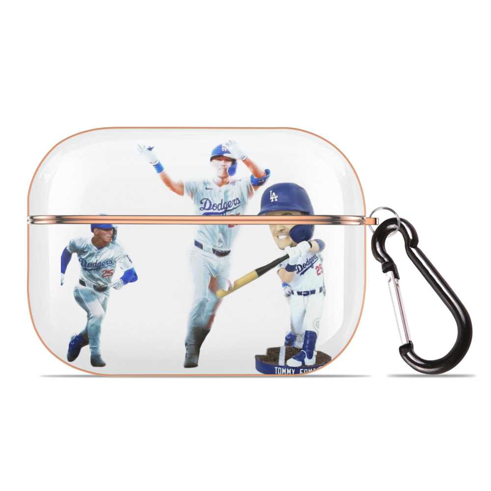  AirPods Pro Protective Case Rose Gold, Flexible PC Material, Precise Fit, Anti-Slip Cover, Full Protection, Fingerprint Resistant, Washable With Keychain