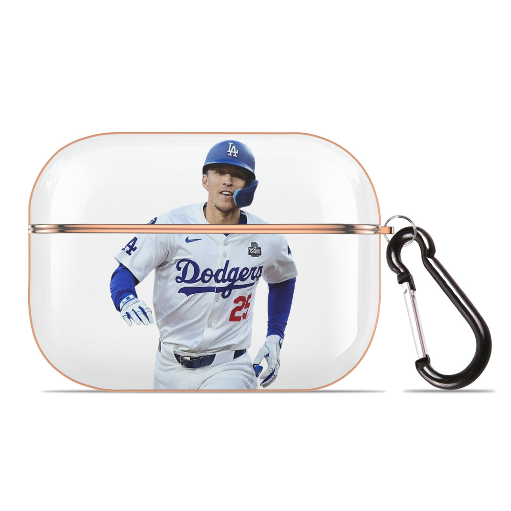  AirPods Pro Protective Case Rose Gold, Flexible PC Material, Precise Fit, Anti-Slip Cover, Full Protection, Fingerprint Resistant, Washable With Keychain