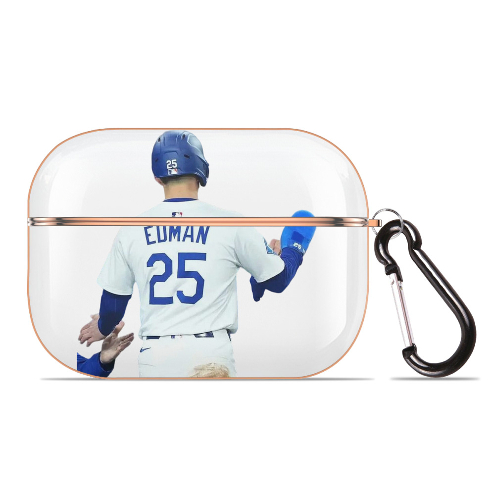  AirPods Pro Protective Case Rose Gold, Flexible PC Material, Precise Fit, Anti-Slip Cover, Full Protection, Fingerprint Resistant, Washable With Keychain