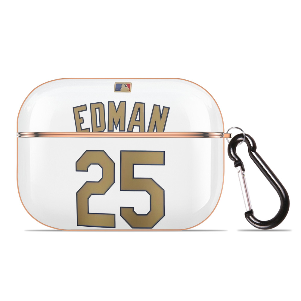  AirPods Pro Protective Case Rose Gold, Flexible PC Material, Precise Fit, Anti-Slip Cover, Full Protection, Fingerprint Resistant, Washable With Keychain