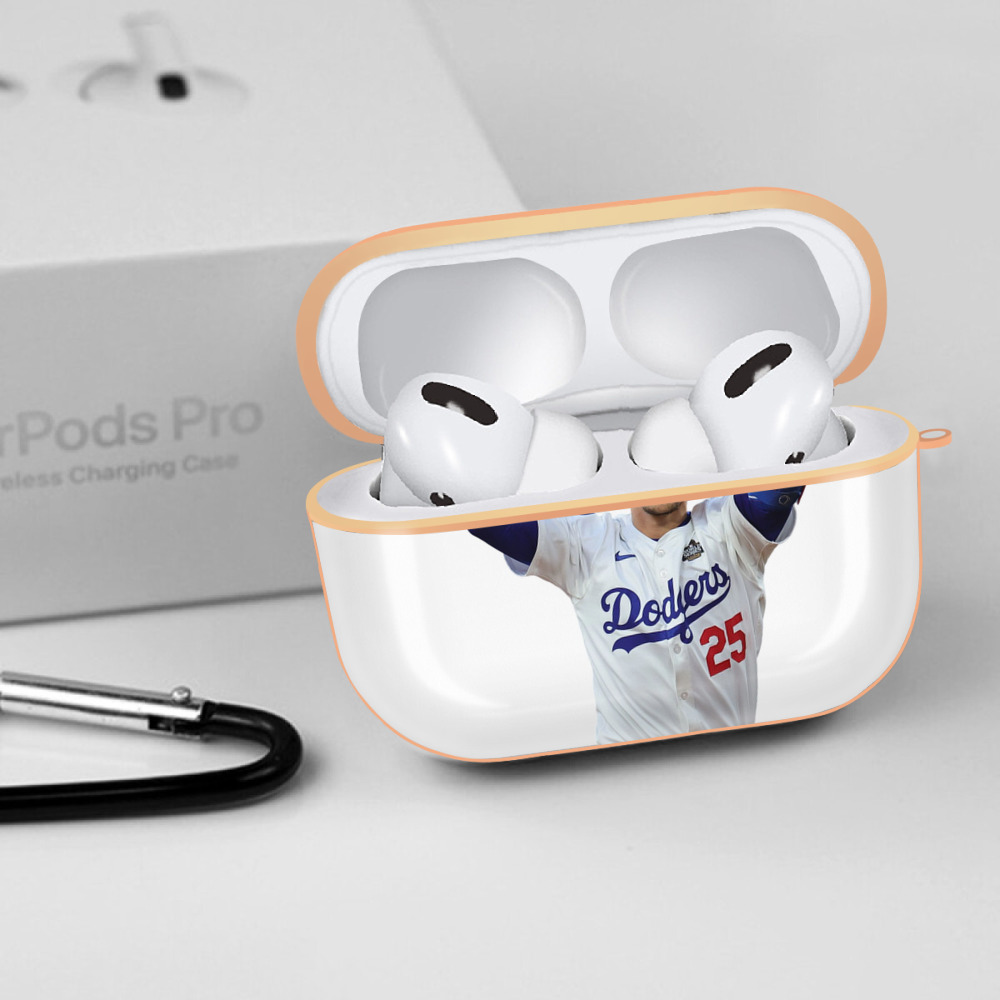  AirPods Pro Protective Case Rose Gold, Flexible PC Material, Precise Fit, Anti-Slip Cover, Full Protection, Fingerprint Resistant, Washable With Keychain