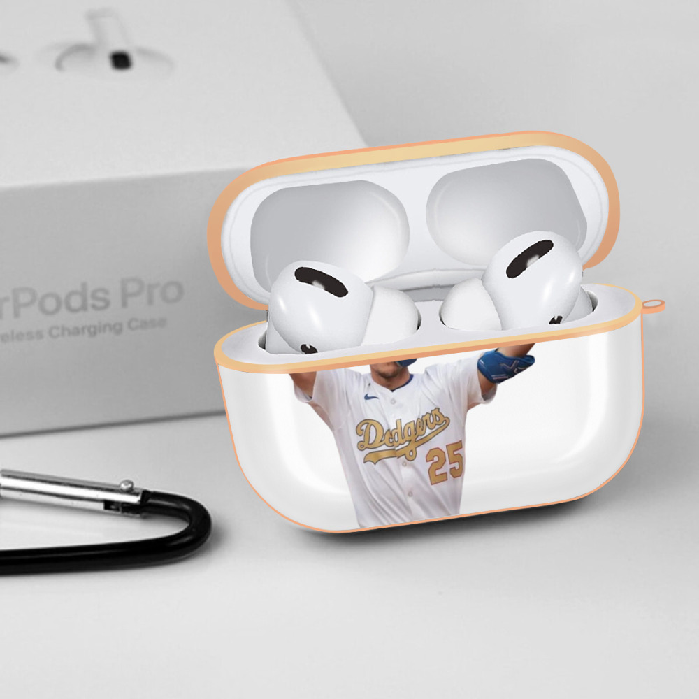  AirPods Pro Protective Case Rose Gold, Flexible PC Material, Precise Fit, Anti-Slip Cover, Full Protection, Fingerprint Resistant, Washable With Keychain