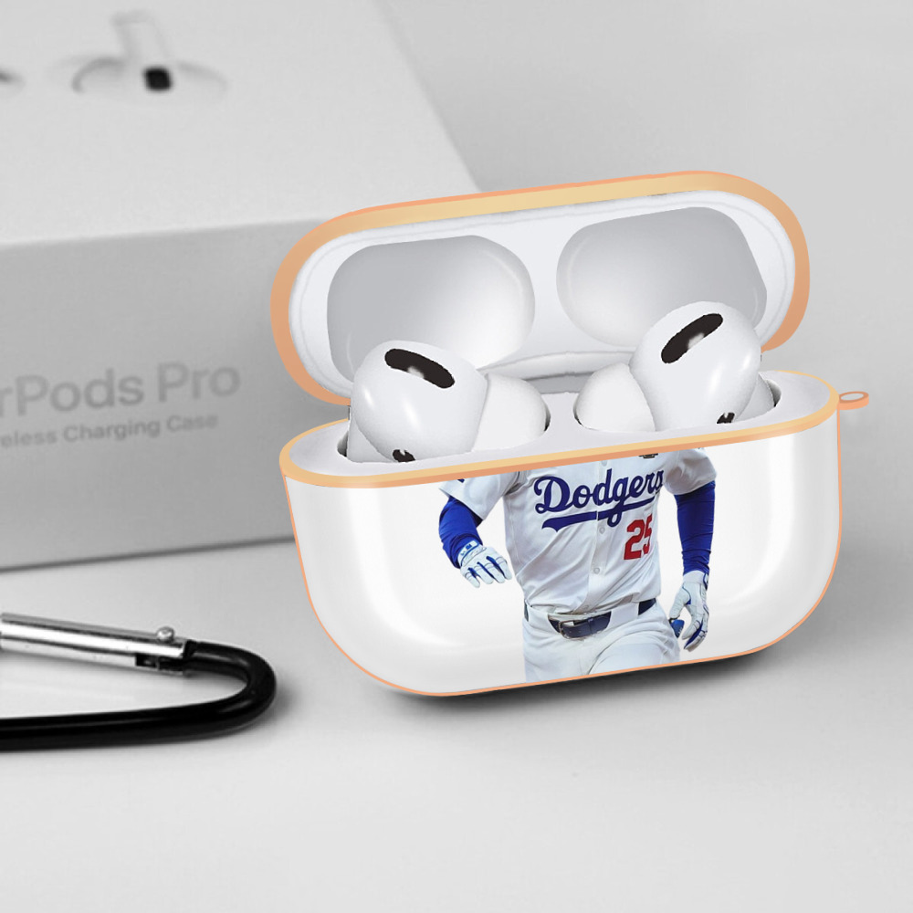  AirPods Pro Protective Case Rose Gold, Flexible PC Material, Precise Fit, Anti-Slip Cover, Full Protection, Fingerprint Resistant, Washable With Keychain