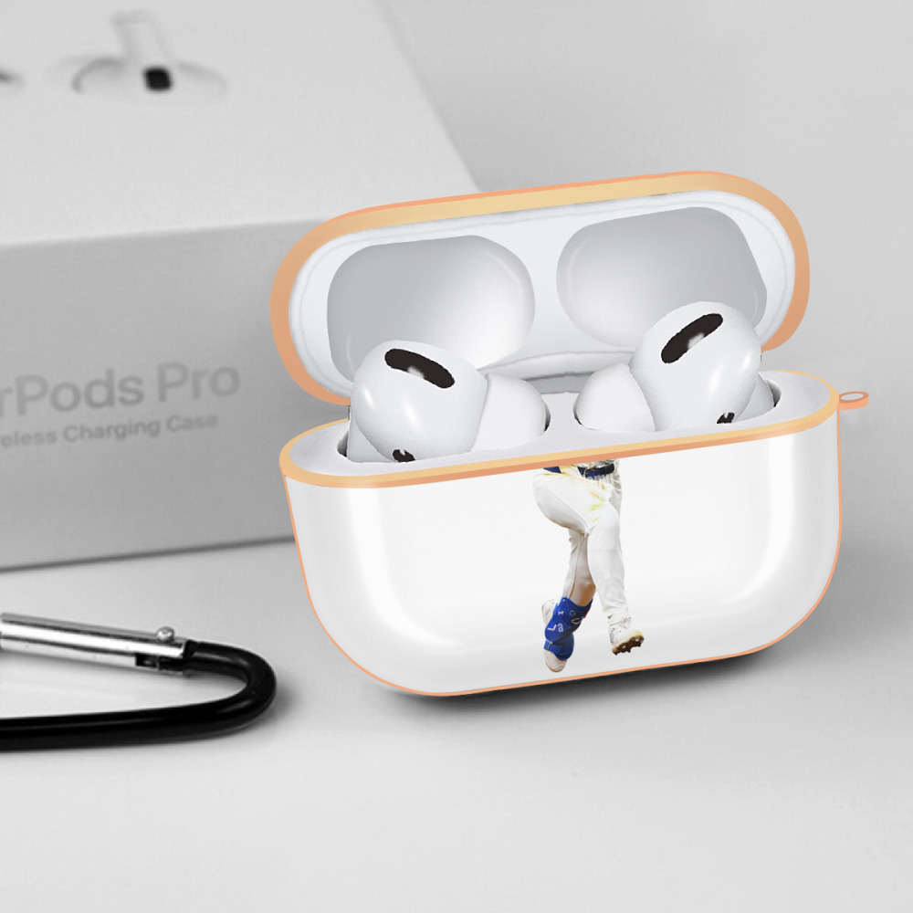  AirPods Pro Protective Case Rose Gold, Flexible PC Material, Precise Fit, Anti-Slip Cover, Full Protection, Fingerprint Resistant, Washable With Keychain